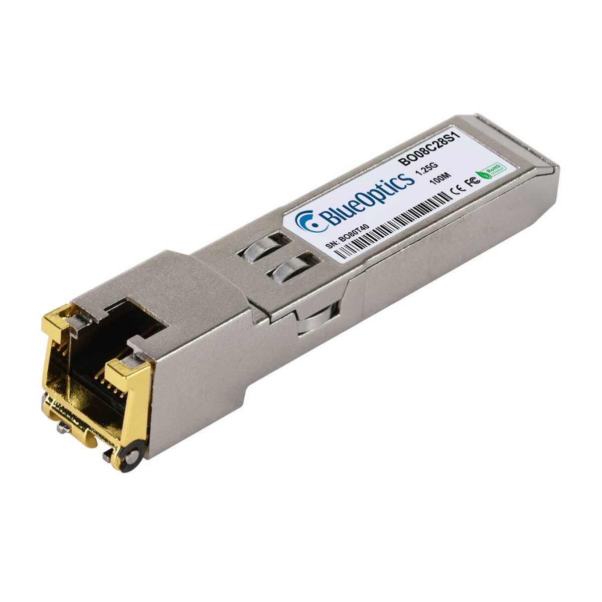 BlueOptics SFP-9GH-BO red modulo transceptor Fibra �ptica 1250 Mbit/s RJ-45