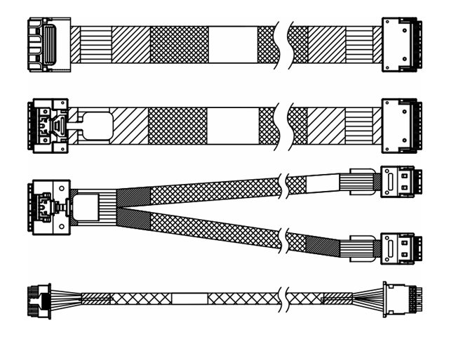 Lenovo Speicherkabelkit - for 2.5 SAS/SATA