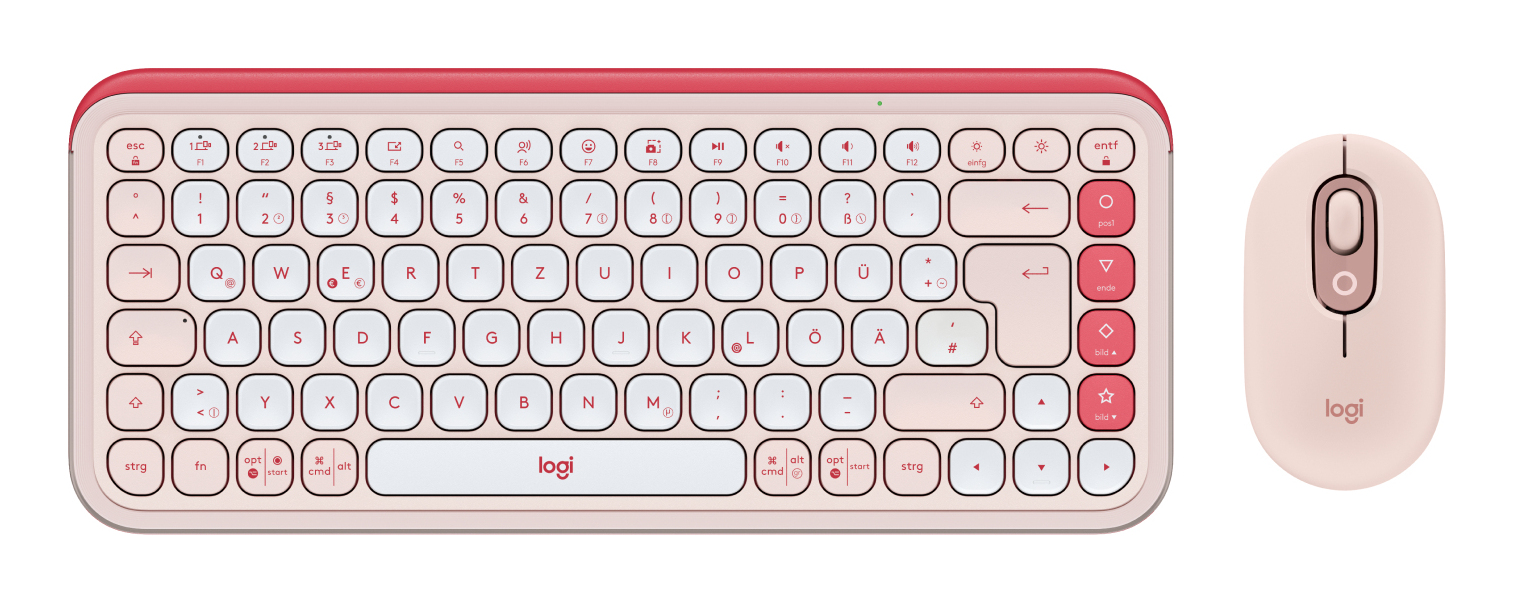 Logitech POP ICON COMBO Rose DE