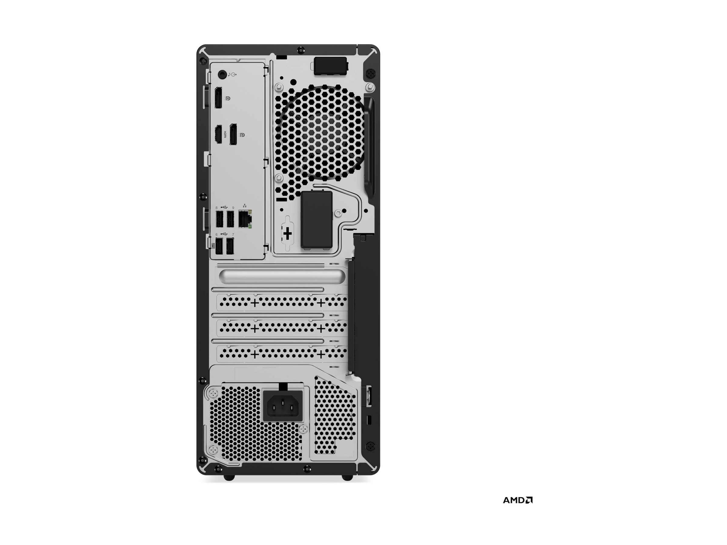 Lenovo ThinkCentre M75t Gen 5 12XB - Tower - Ryzen 5 8500G / 3.5 GHz - RAM 16 GB - SSD 512 GB - TCG Opal Encryption 2, NVMe - Radeon 740M - 1GbE, Wi-Fi 6E, Bluetooth 5.3 - WLAN: 802.11a/b/g/n/ac/ax (Wi-Fi 6E)