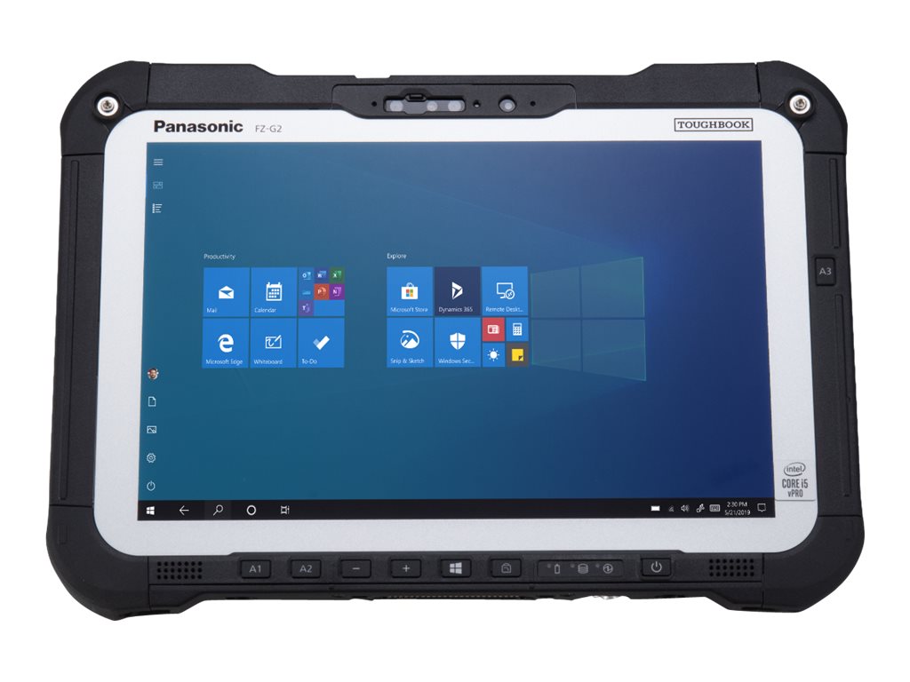 Panasonic Toughbook G2 - Robust - Tablet - Intel Core i5 10310U / 1.7 GHz - vPro - Win 10 Pro 64-Bit - UHD Graphics - 16 GB RAM - 512 GB SSD TCG Opal Encryption, NVMe - 25.7 cm (10.1)