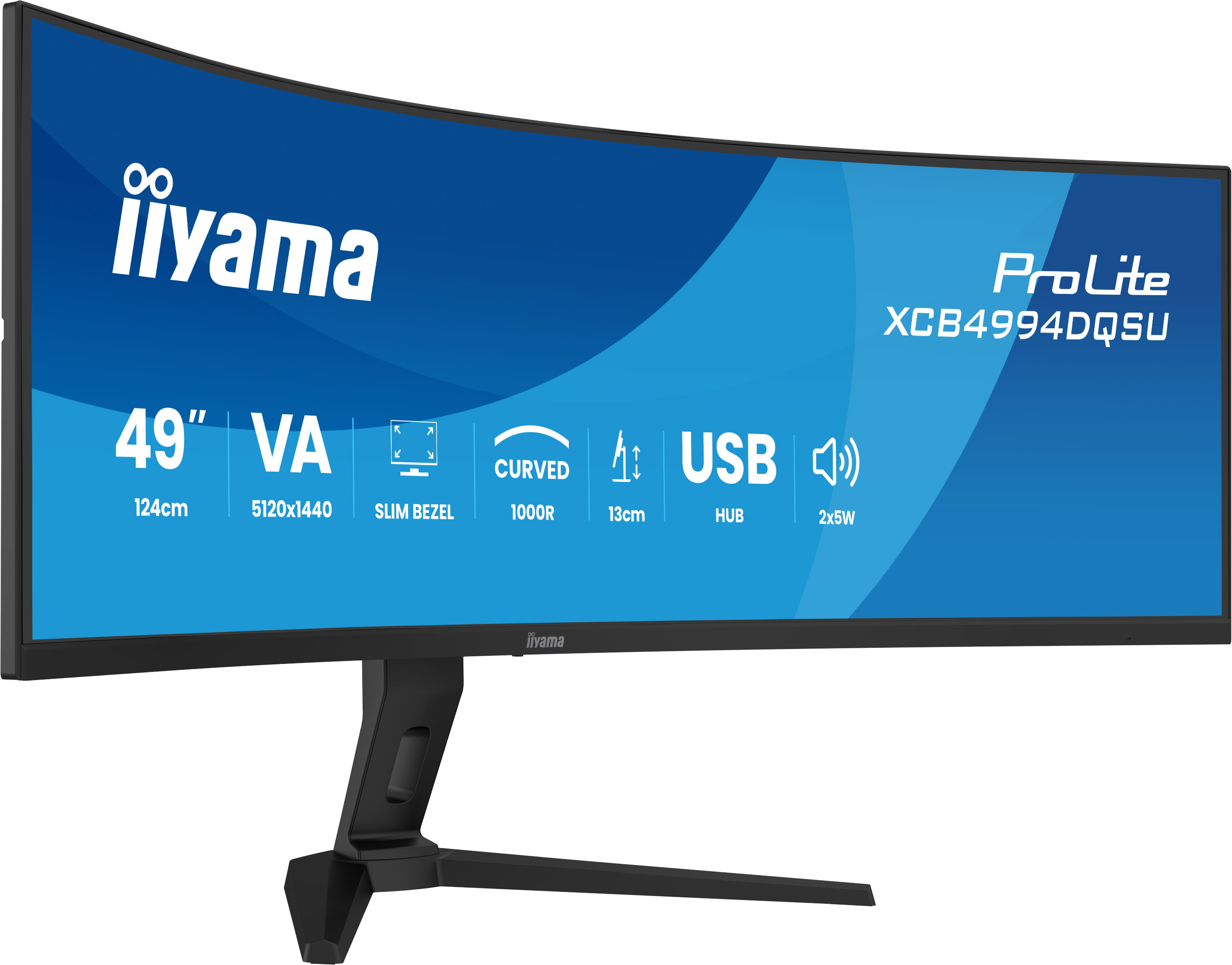 Iiyama XCB4994DQSU-B1 49 IN Business D - Flachbildschirm (TFT/LCD) - 124,5 cm