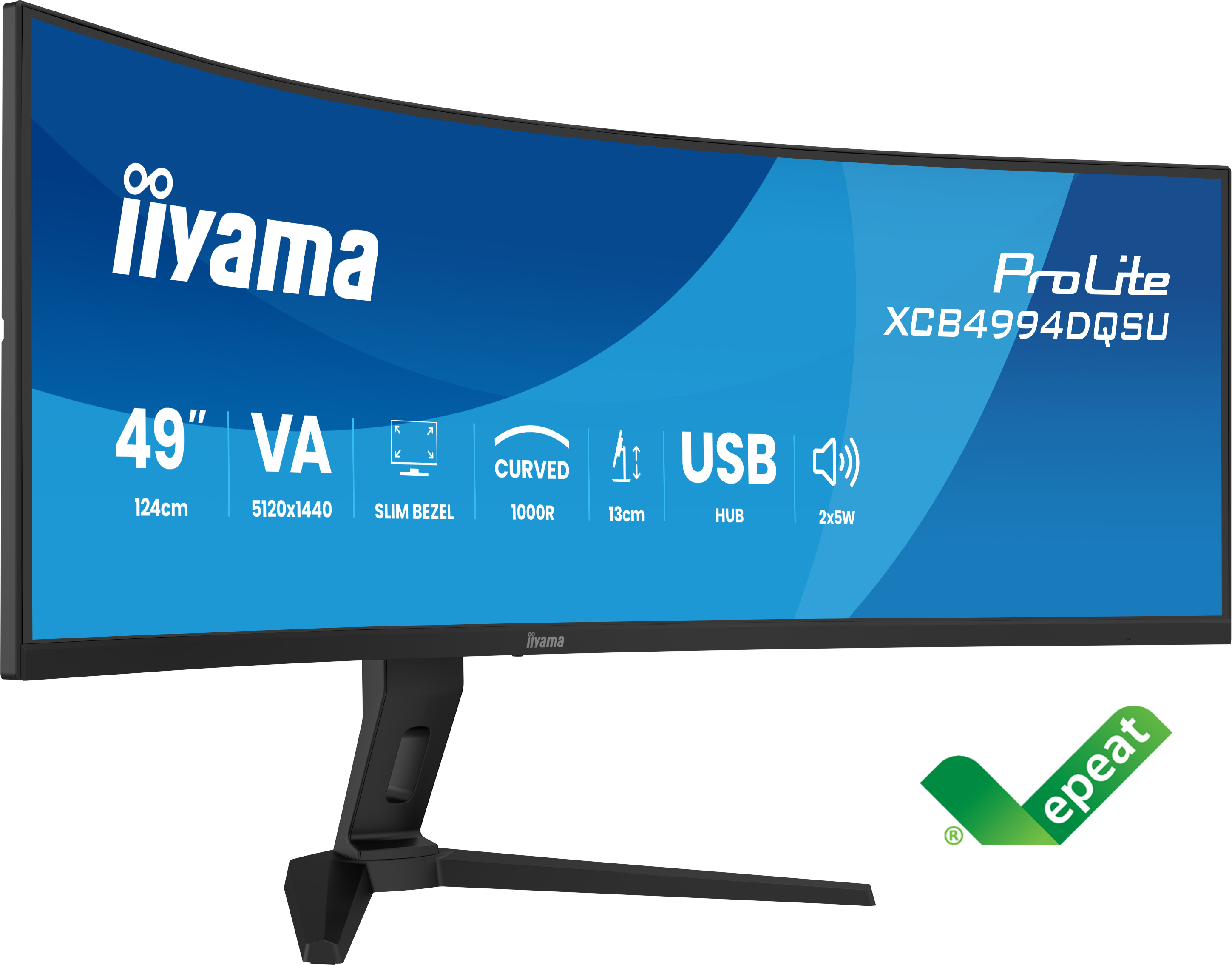 Iiyama ProLite XCB4994DQSU-B1 49 - Flachbildschirm (TFT/LCD) - 124,5 cm