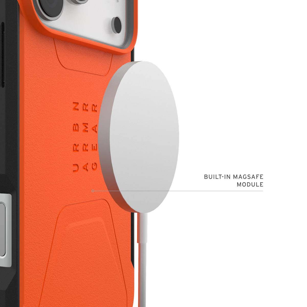 Urban Armor Gear UAG Civilian MagSafe Case - Apple iPhone 17 Pro Max - orange