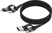 Ansmann Magnetisches Kabel USB-A oder USB-C auf Lightning - Kabel - Digital/Daten