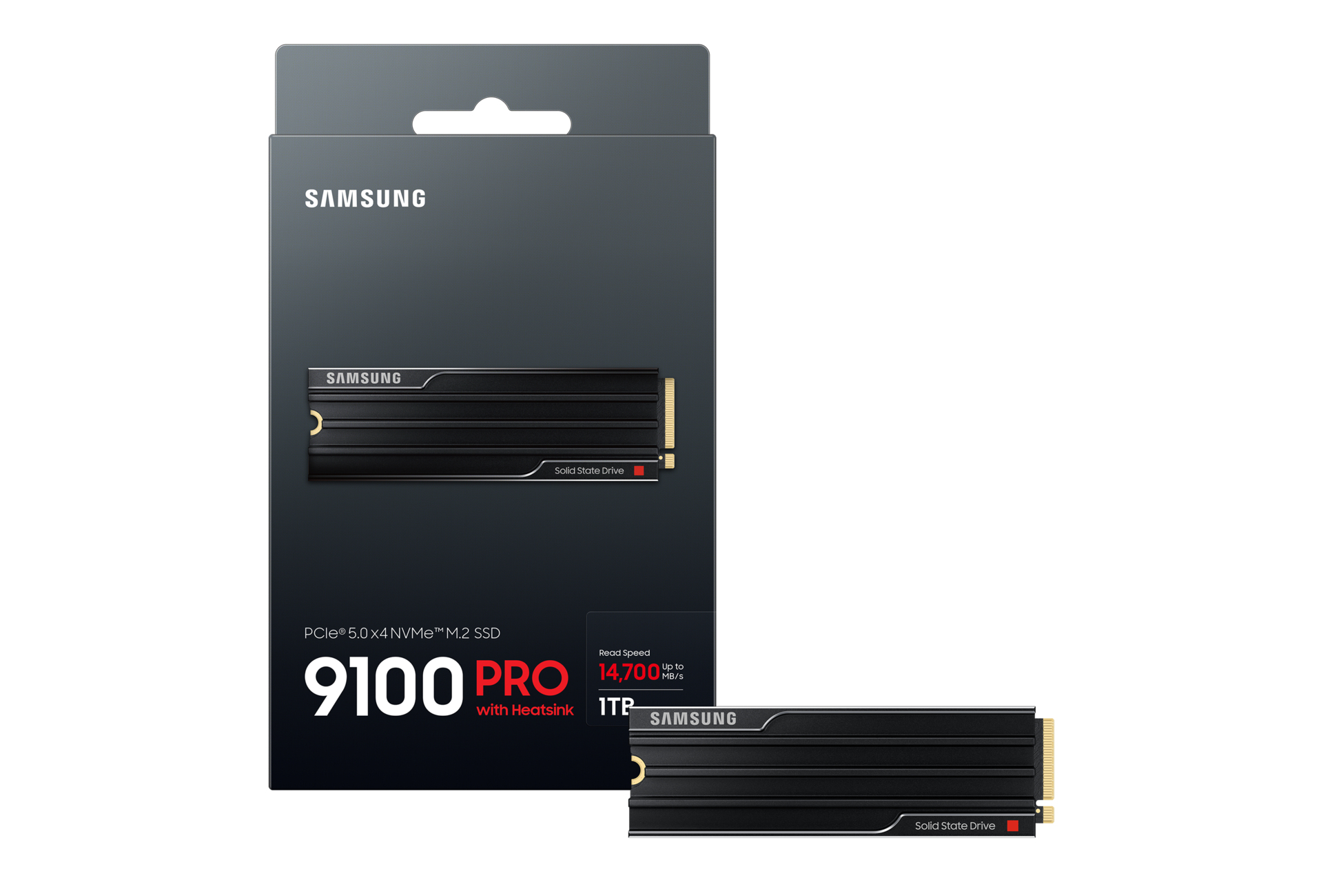 Samsung 9100 PRO Heatsink PCIe 5.0 NVMe M.2 SSD - 1 TB