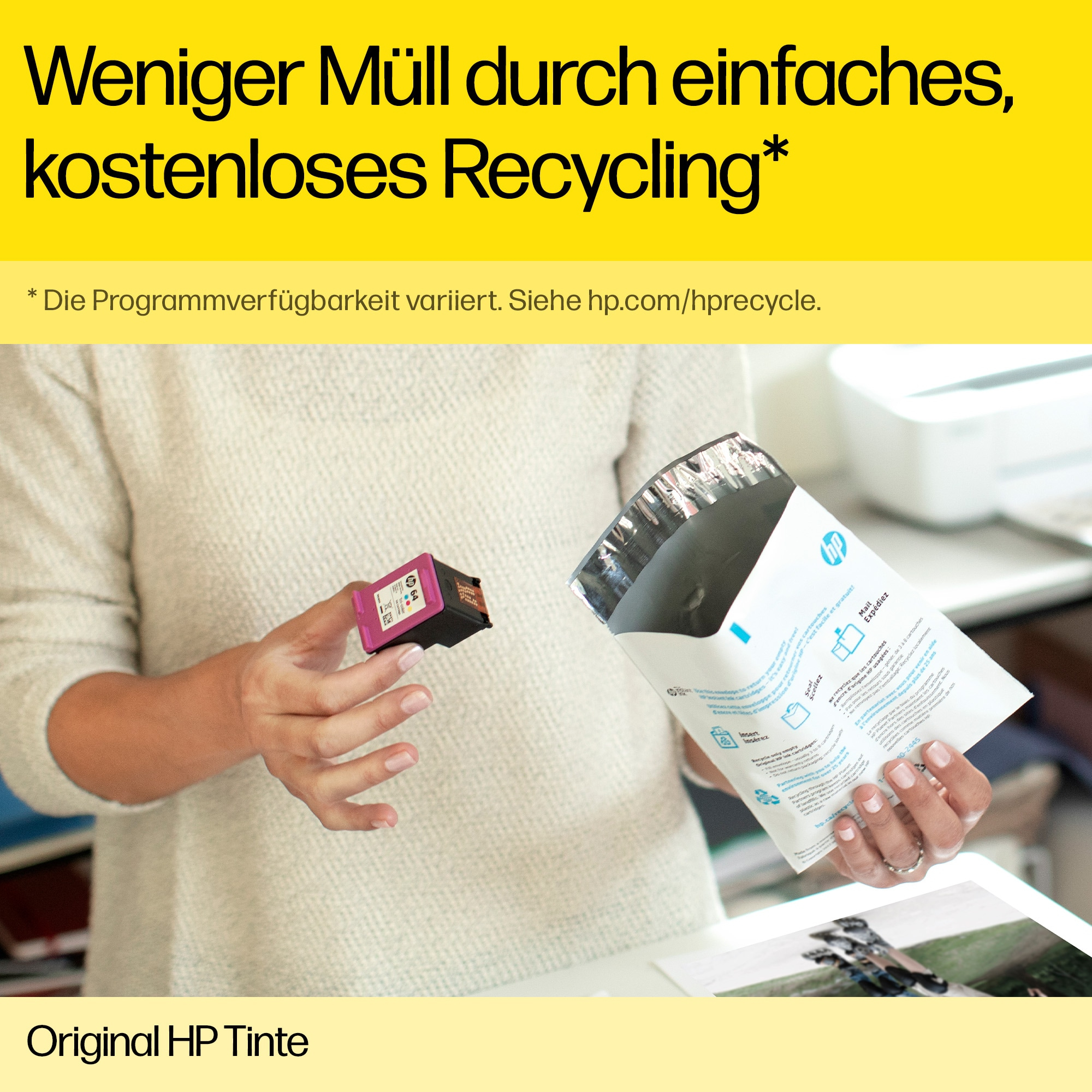 HP 305XL - 3YM62AE - Tinte schwarz - f�r Deskjet 23XX, 27XX, 41XX; DeskJet Plus 41XX; Envy 60XX, 64XX; ENVY Pro 64XX