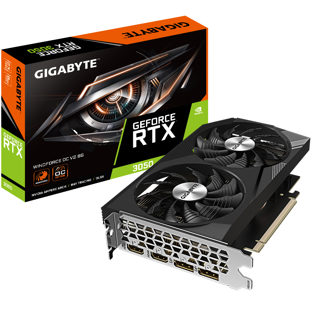 Gigabyte GeForce RTX 3050 WINDFORCE OC V2 - Grafikkarten