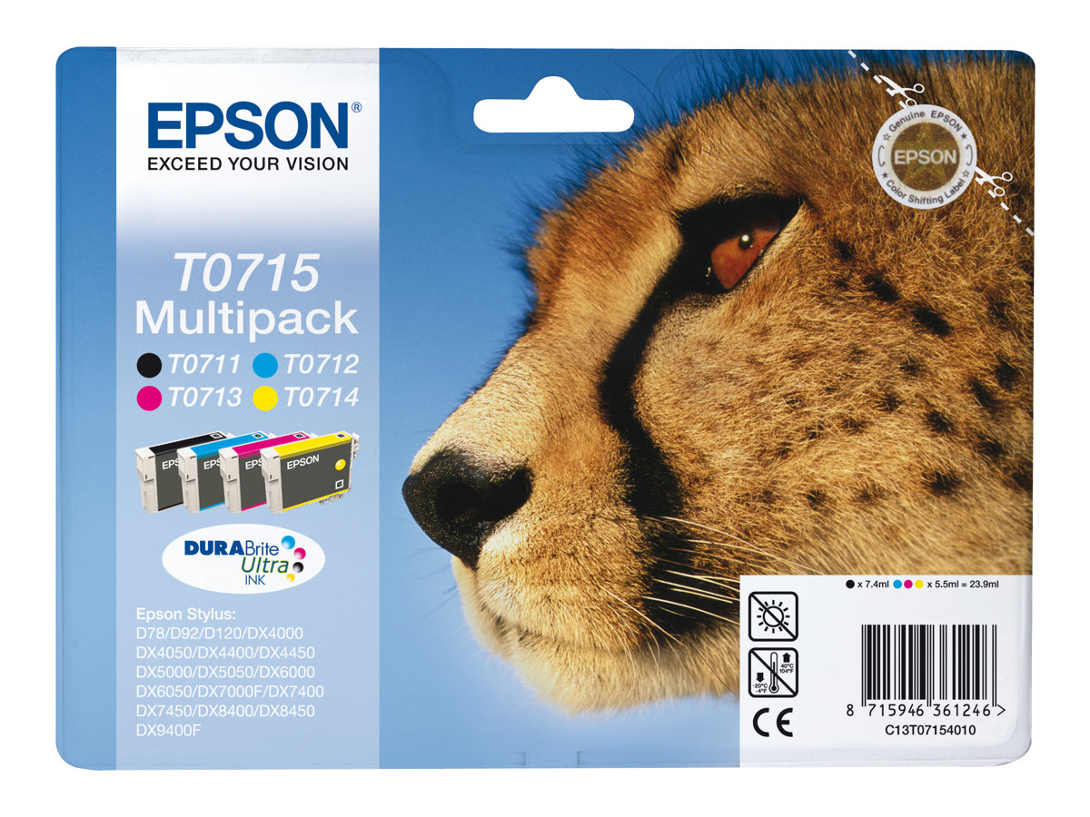 Epson Multipack 4-colours T0715 DURABrite Ultra Ink