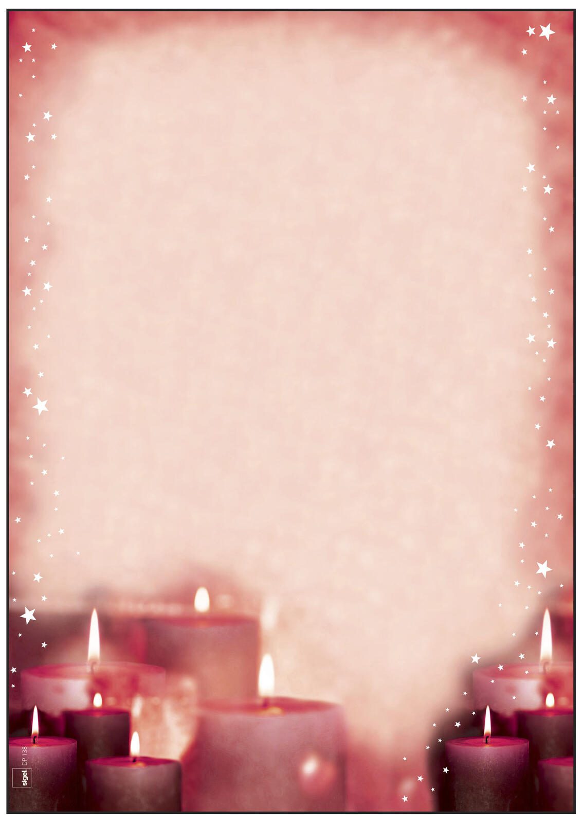 Sigel Weihn.-Papier A4 Red Candlelight 90g Packung 100 Blatt - 90 g/m - A4