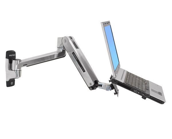 Ergotron LX - Befestigungskit (VESA-Adapter, Steh-Sitz-Arm, Basis, Verlngerung) - fr LCD-Display - Kapazitt 3,2 - 11,3 kg - Polished Aluminum - Bildschirmgre: bis zu 106,7 cm (bis zu 42 Zoll)
