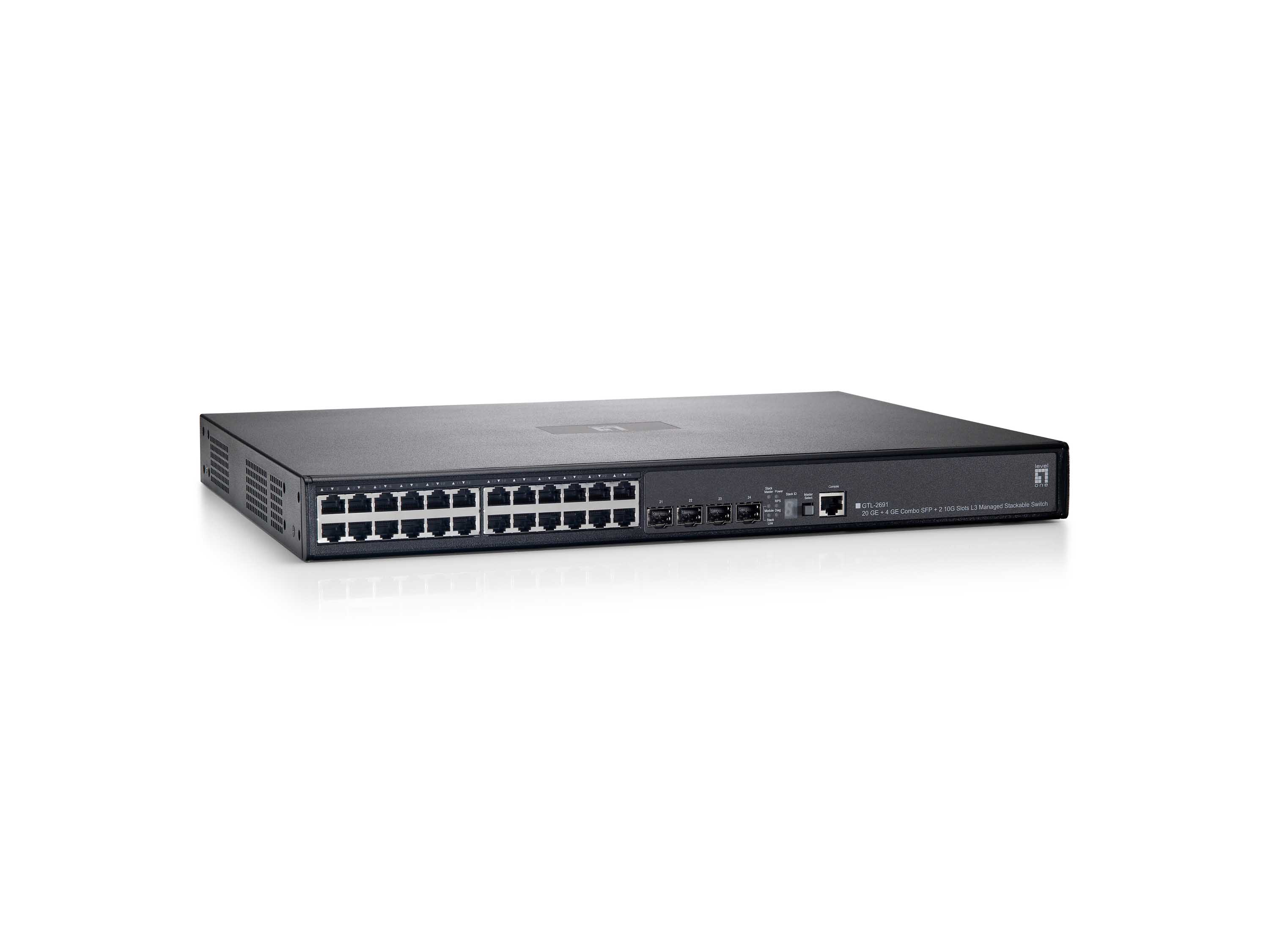 LevelOne GTL-2691 - Switch - managed - 24 x 10/100/1000 + 4 x Shared SFP