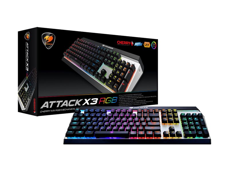 Cougar Attack X3 RGB - Tastatur - full size
