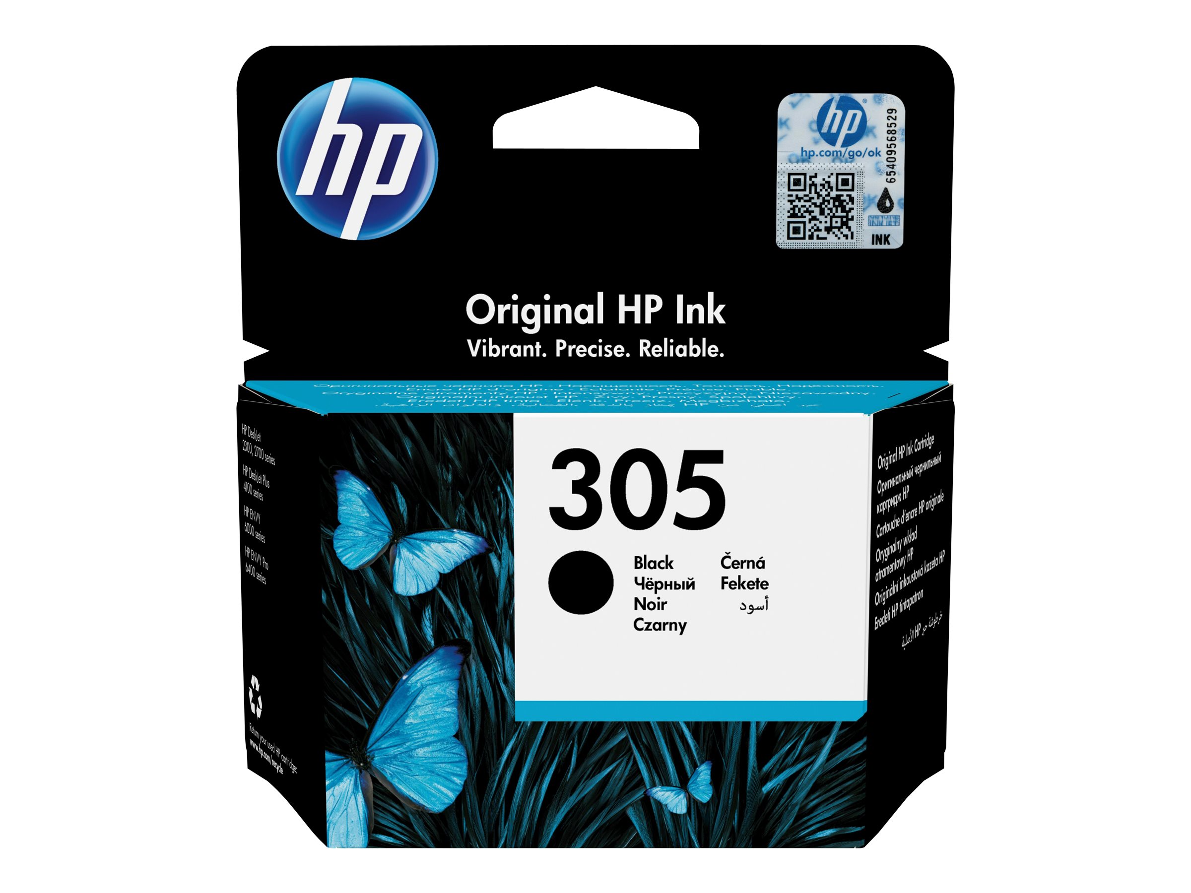 HP Cartucho de tinta Original 305 negro