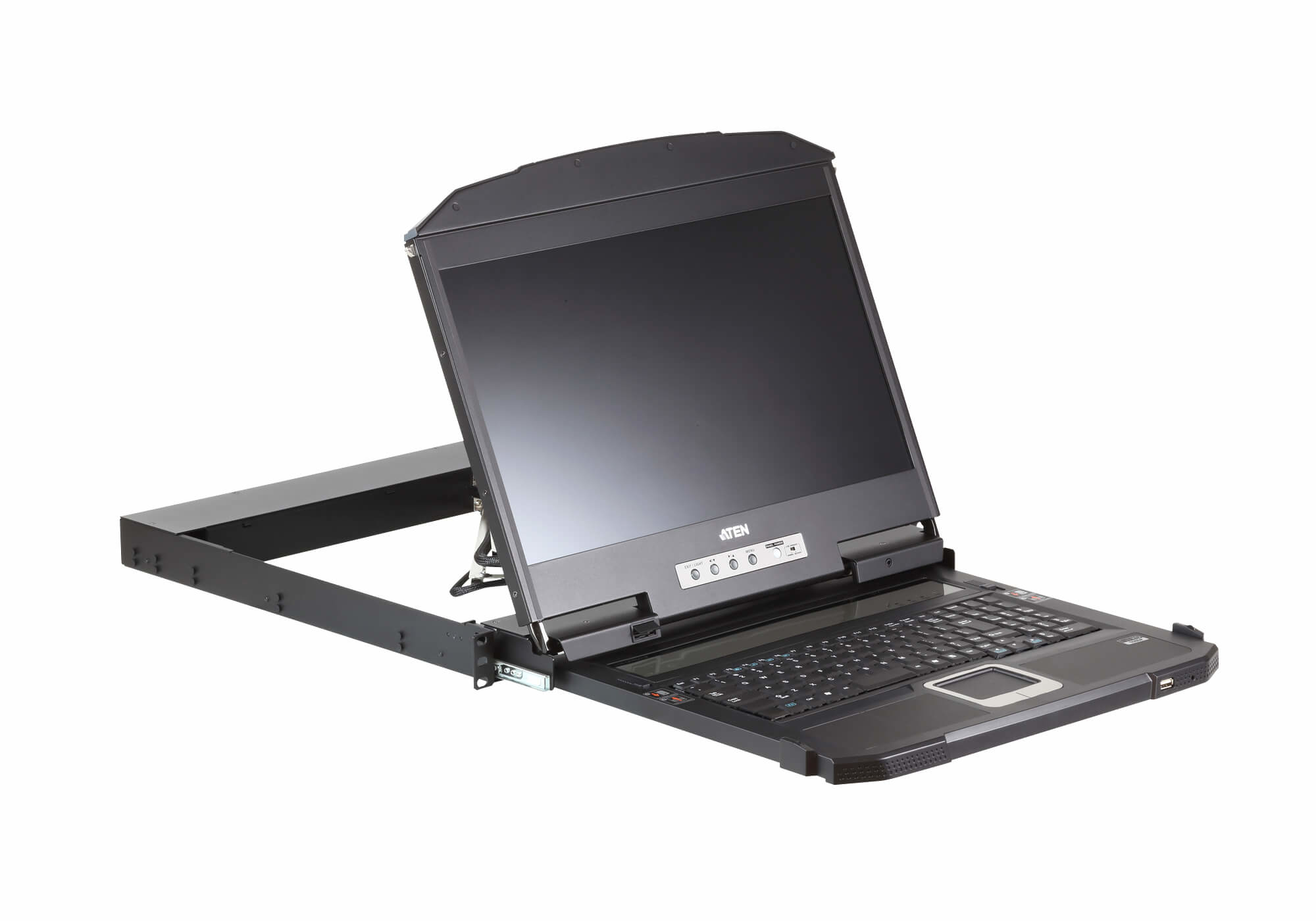 ATEN CL3800NW support dordinateurs 47 cm (18.5) 1920 x 1080 pixels M�tal, Plastique Noir
