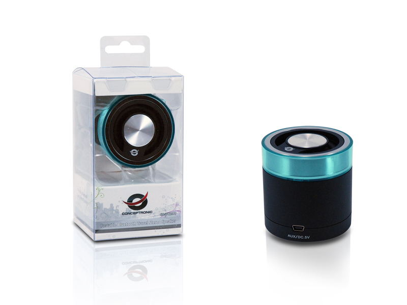 Conceptronic Bluetooth 3.0 Travel Stereo Speaker schwarz - Lautsprecher - 3 W
