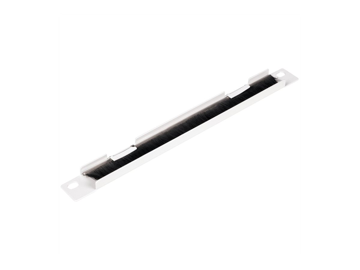 ROLINE Kabeleingangsplatte f�r Rack - mit B�rstenstreifen - RAL 7035, Hellgrau - 0.5U - 25.4 cm (10)