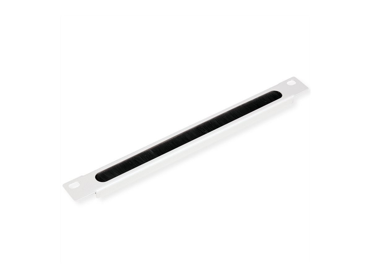 ROLINE Kabeleingangsplatte f�r Rack - mit B�rstenstreifen - RAL 7035, Hellgrau - 0.5U - 25.4 cm (10)