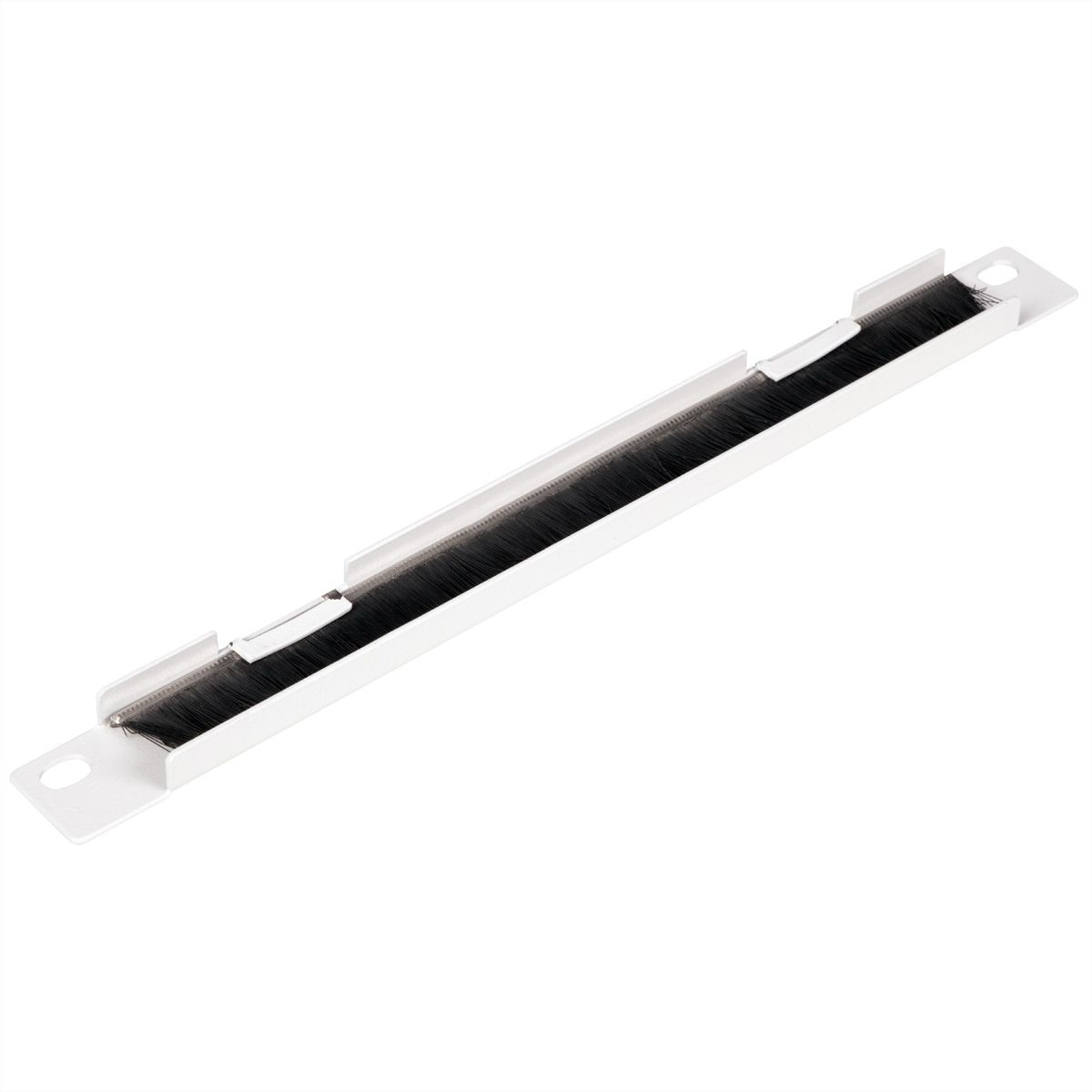 ROLINE Kabeleingangsplatte f�r Rack - mit B�rstenstreifen - RAL 7035, Hellgrau - 0.5U - 25.4 cm (10)