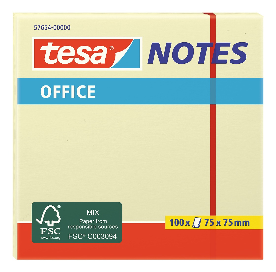 TESA 57654-00000-07 nota autoadhesiva Plaza Marfil 100 hojas Autoadhesivo
