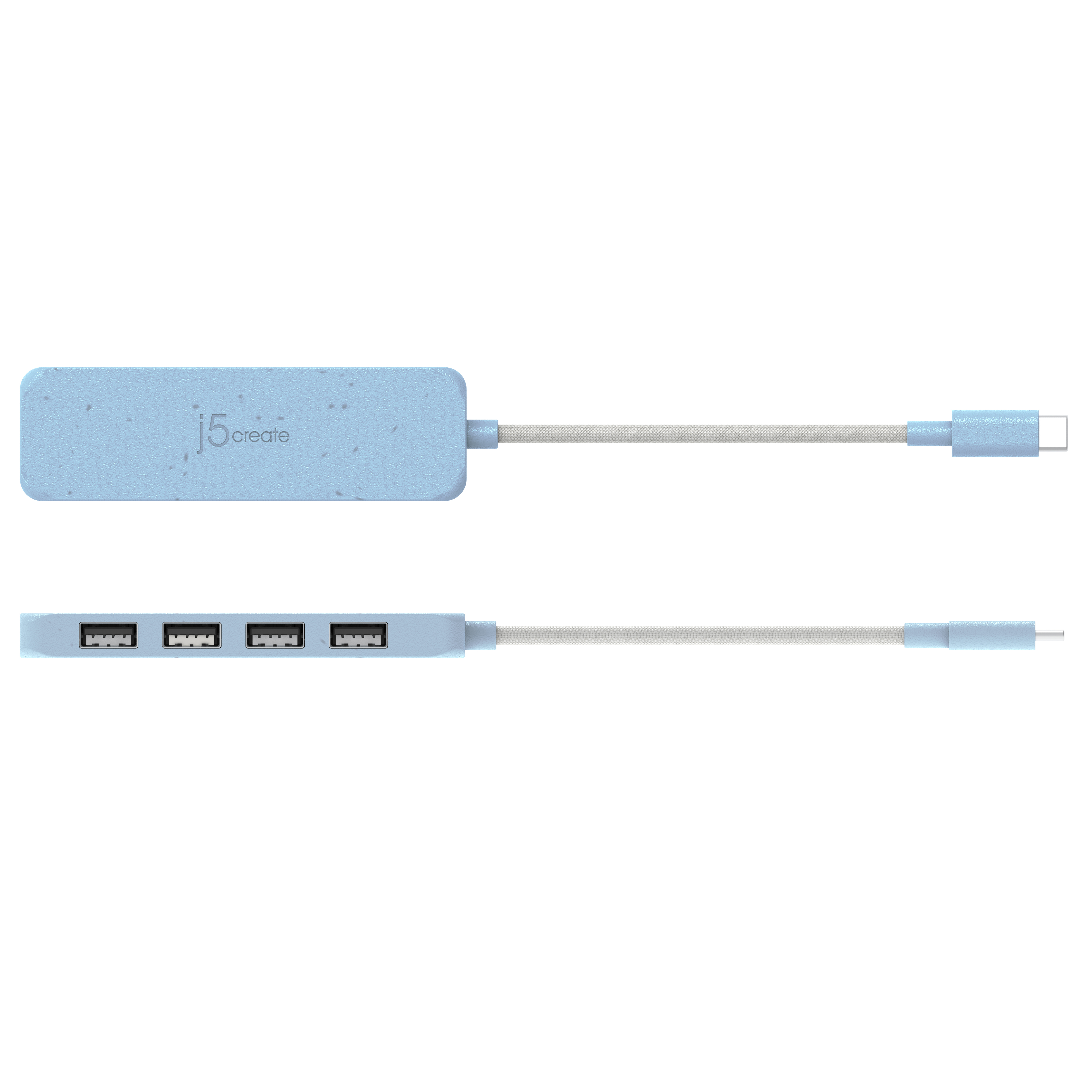 j5create USB-C respectueux de l environnement vers Hub 4 ports Type-A G�n 2