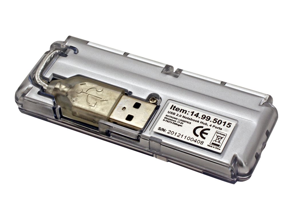 Value USB 2.0 Notebook Hub, 4 Ports