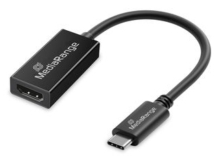 MediaRange MRCS234 c�ble vid�o et adaptateur 0,2 m USB Type-C HDMI Noir