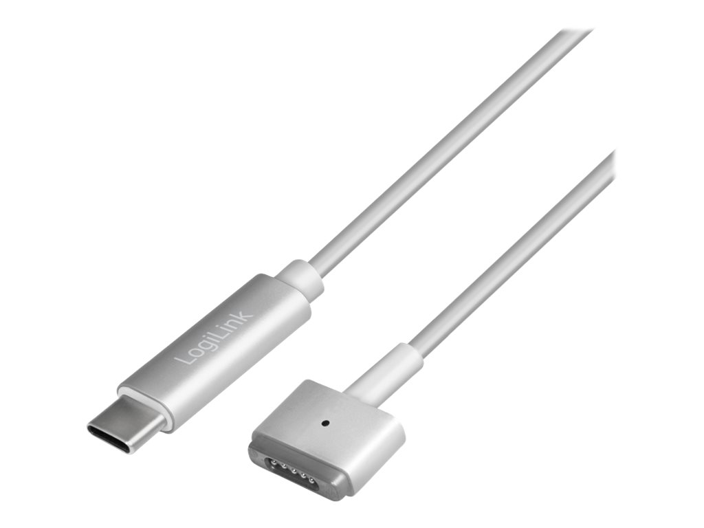 LogiLink USB-C to Apple MagSafe 2 charging cable, silver