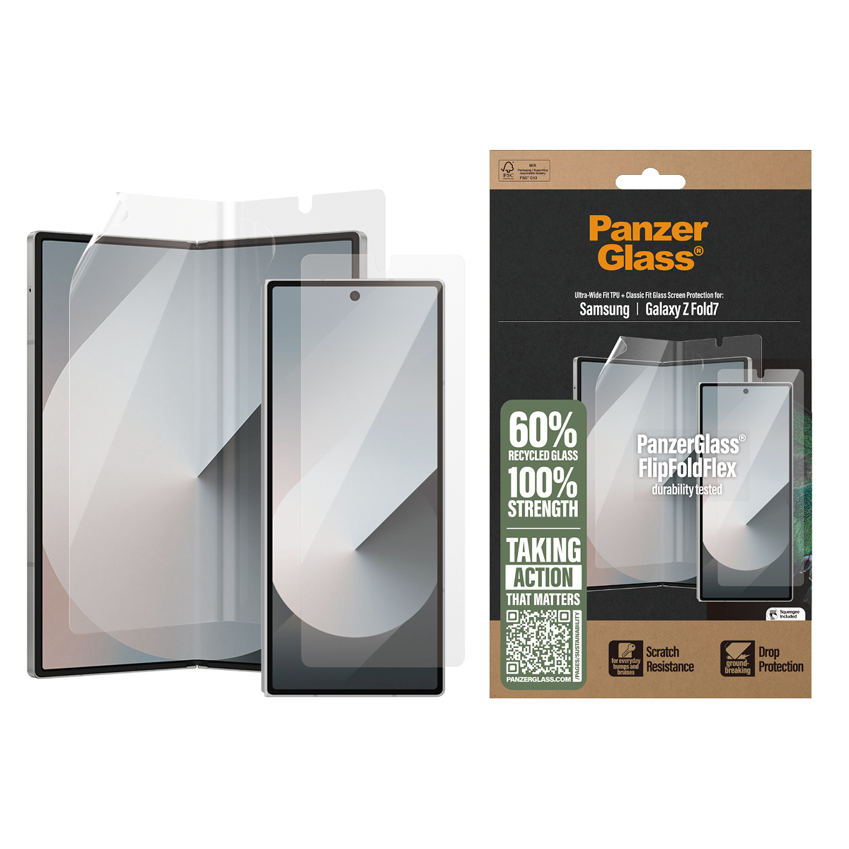 PanzerGlass Displayschutz Glass & Film Galaxy Z Fold 7
