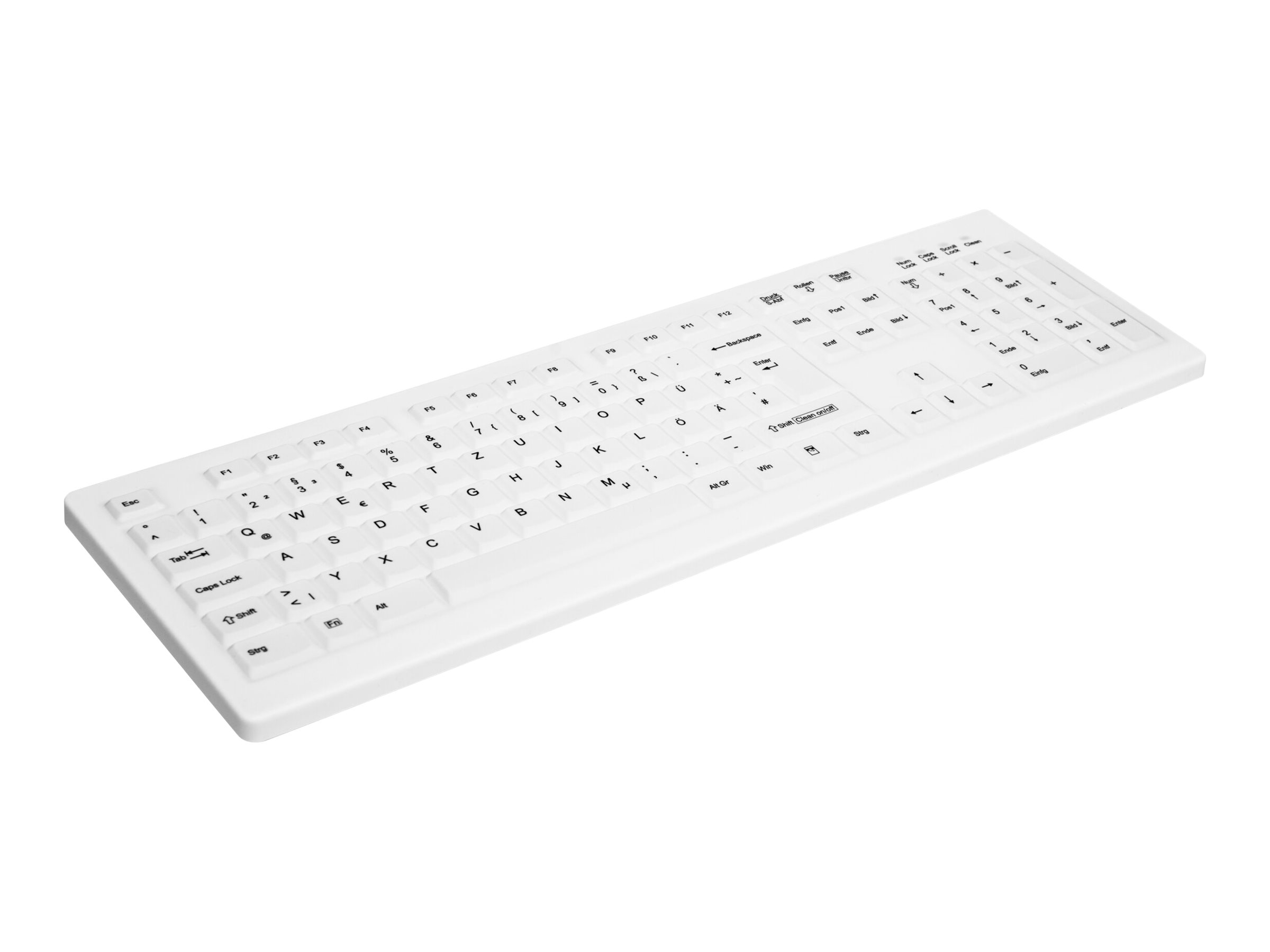 CHERRY AK-C8100F-FU1-W/NOR teclado Oficina RF inalmbrico QWERTY Noruego Blanco