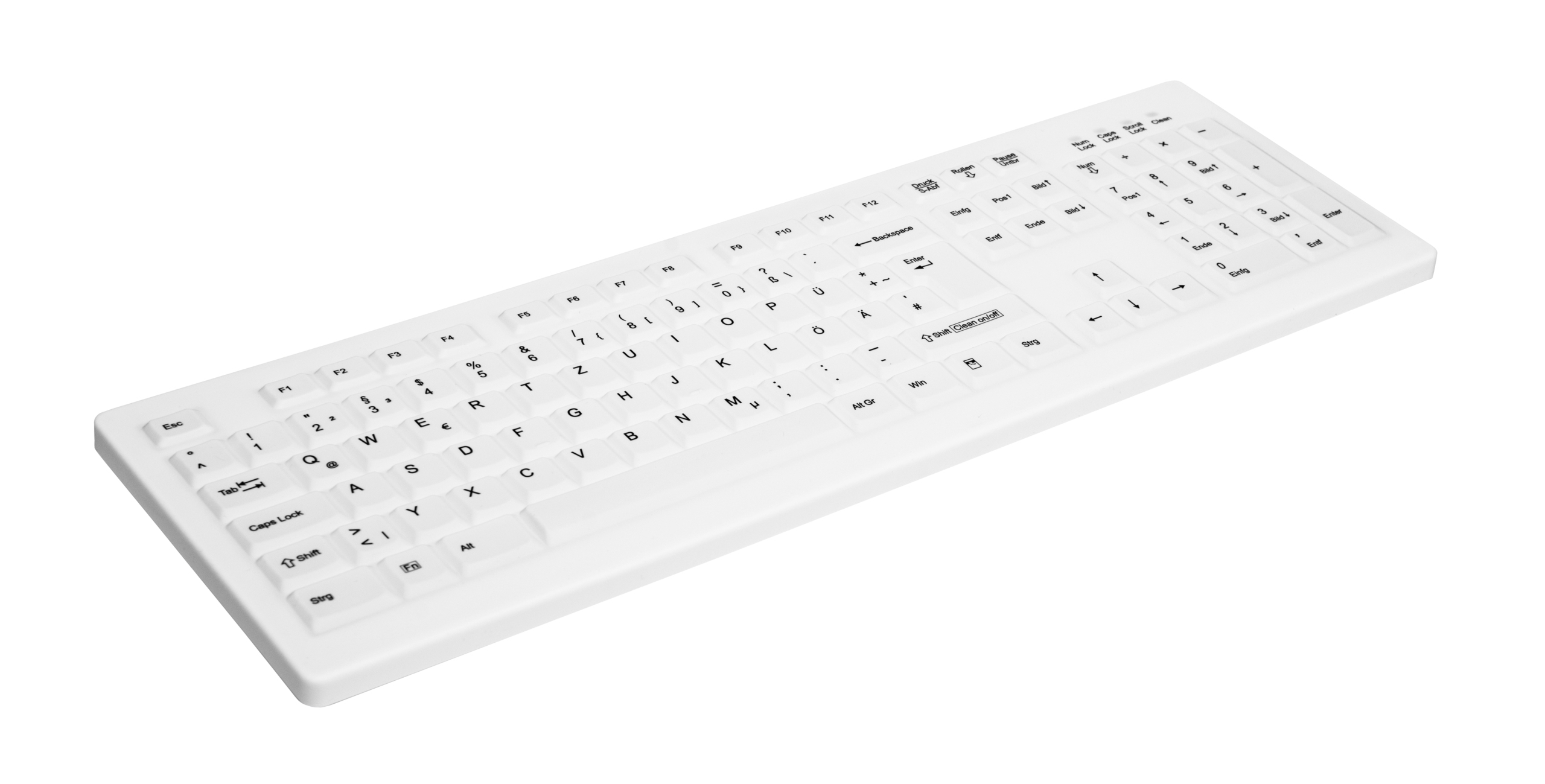 CHERRY AK-C8100F-FU1-W/NOR teclado Oficina RF inalmbrico QWERTY Noruego Blanco