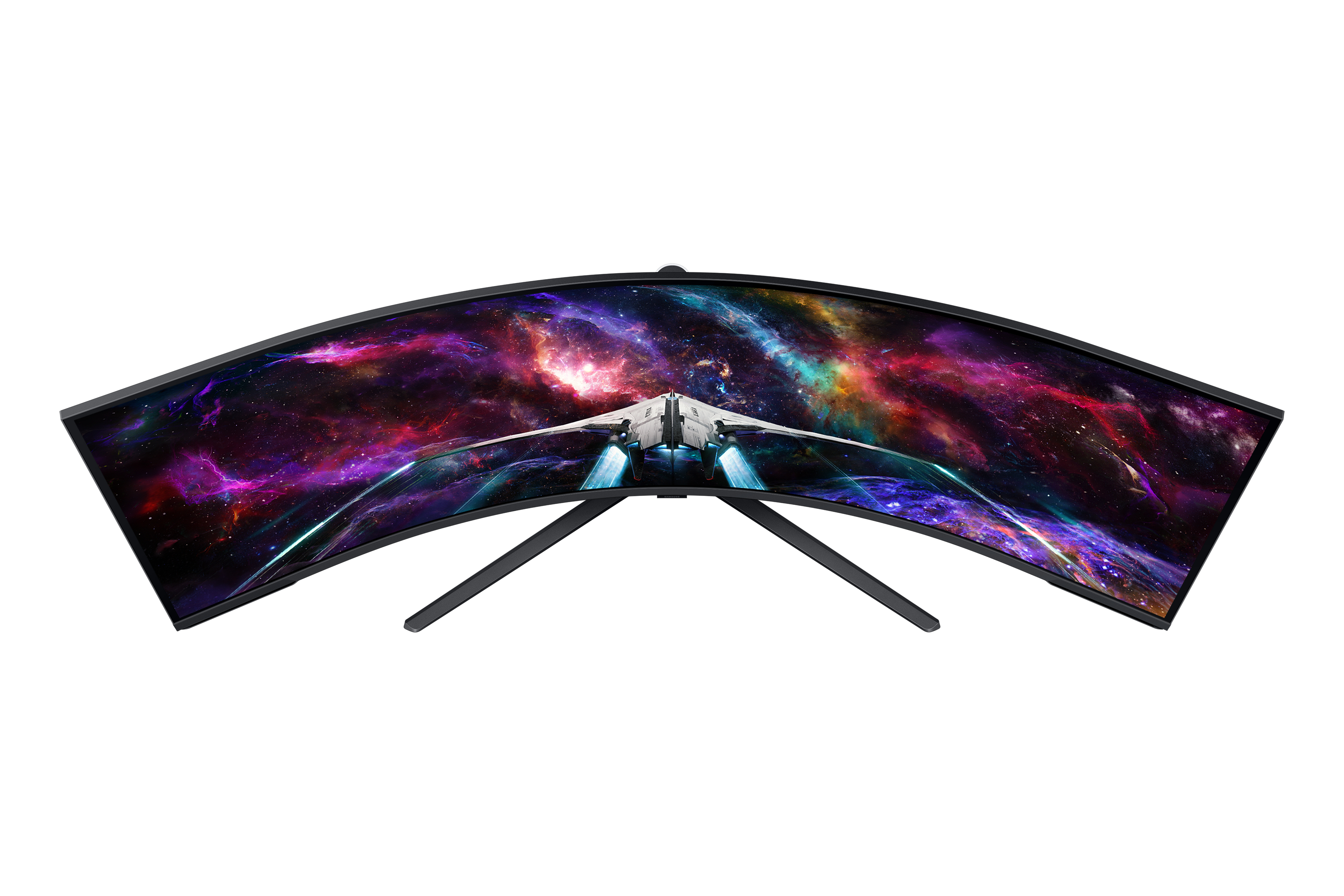 Samsung G95NC LED display 144,8 cm (57) 7680 x 2160 Pixeles Dual UHD Negro, Blanco
