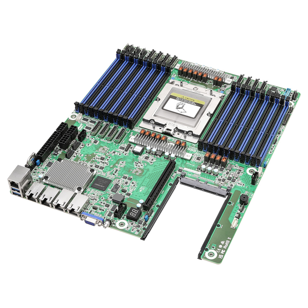 ASRock Mainboard GENOAD24QM32-2L2T/BCM EEB Sockel SP5 Single - Mainboard - DDR5