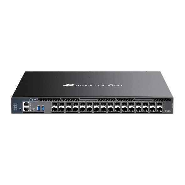 TP-LINK SX6632YF Omada 26-Port 10G stackable L3 managed Switch 26� 10G SFP+ 6� 25G SFP28 2x USB 3.0 1x RJ45 1x USB-C Console - Switch - 26-Port