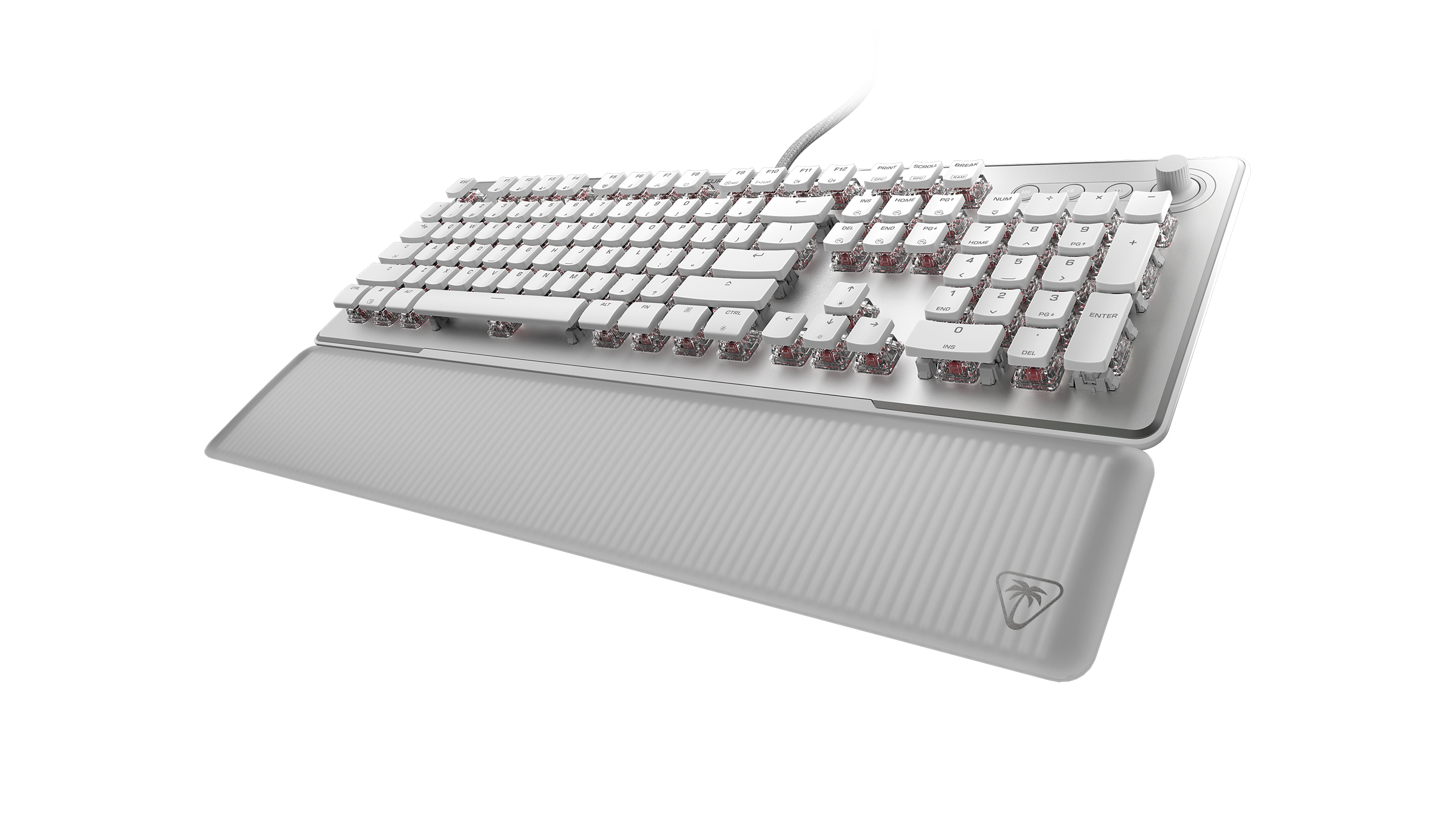 Turtle Beach Vulcan II Max clavier Jouer USB QWERTZ Allemand Blanc