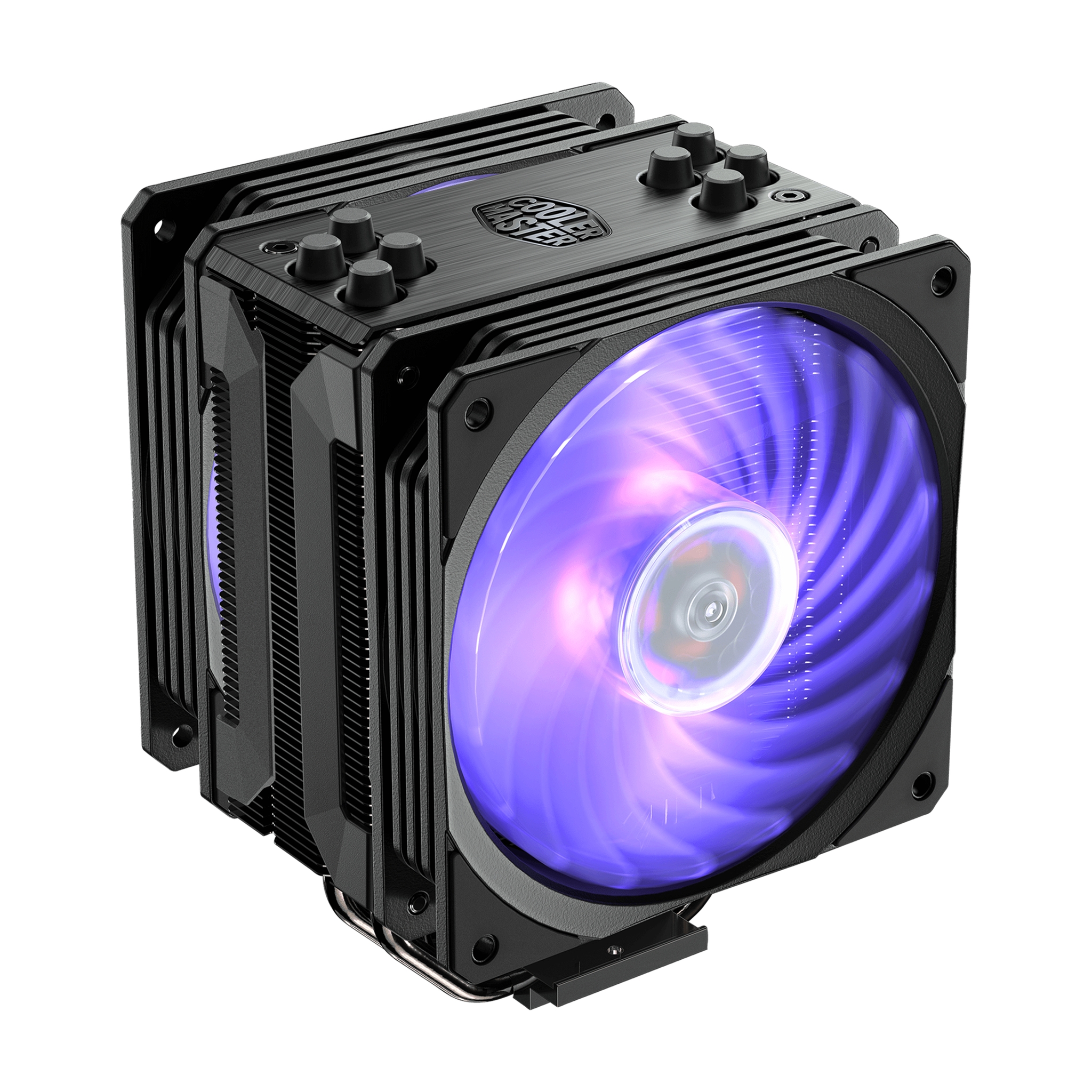 Cooler Master Hyper 212 RGB - Black Edition - Prozessor-Luftk�hler - (f�r: LGA1156, AM2, AM2+, LGA1366, AM3, LGA1155, AM3+, LGA2011, FM1, FM2, LGA1150, FM2+, LGA2011-3, LGA1151, AM4, LGA2066, LGA1200, LGA1700)