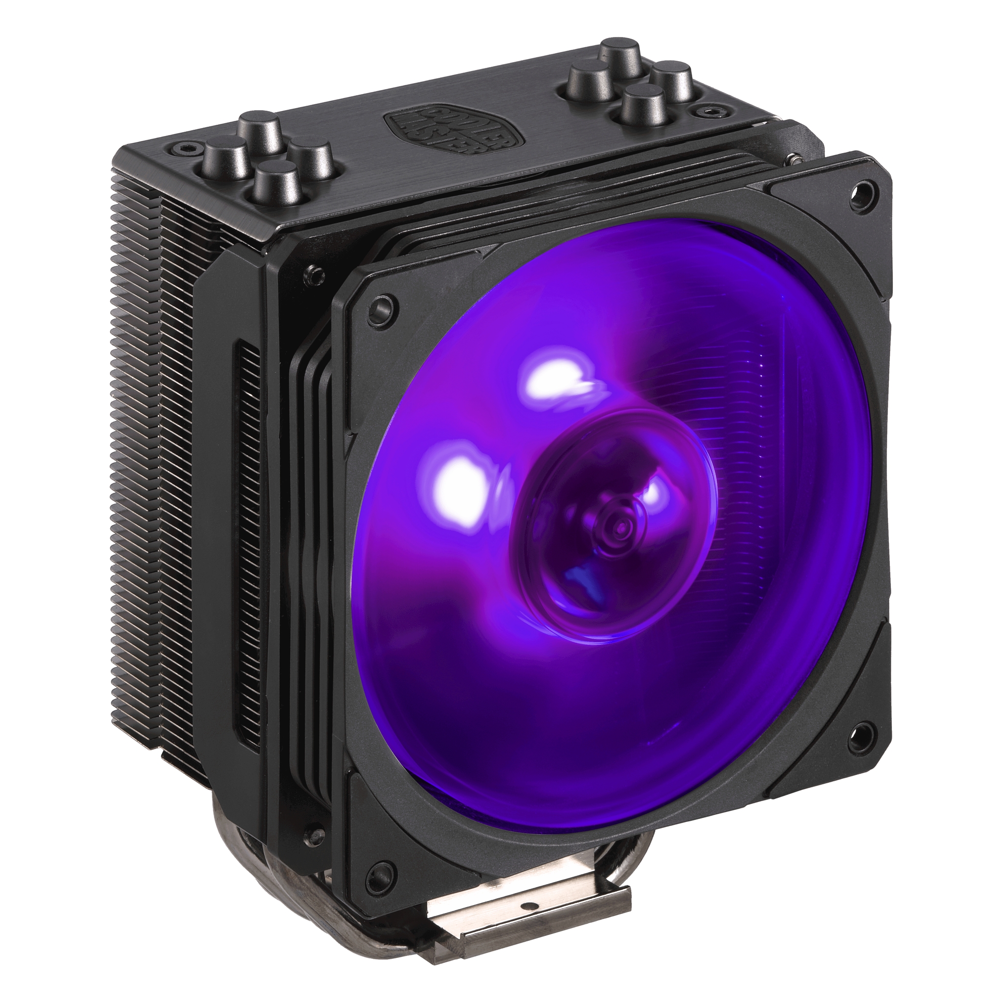 Cooler Master Hyper 212 RGB - Black Edition - Prozessor-Luftk�hler - (f�r: LGA1156, AM2, AM2+, LGA1366, AM3, LGA1155, AM3+, LGA2011, FM1, FM2, LGA1150, FM2+, LGA2011-3, LGA1151, AM4, LGA2066, LGA1200, LGA1700)