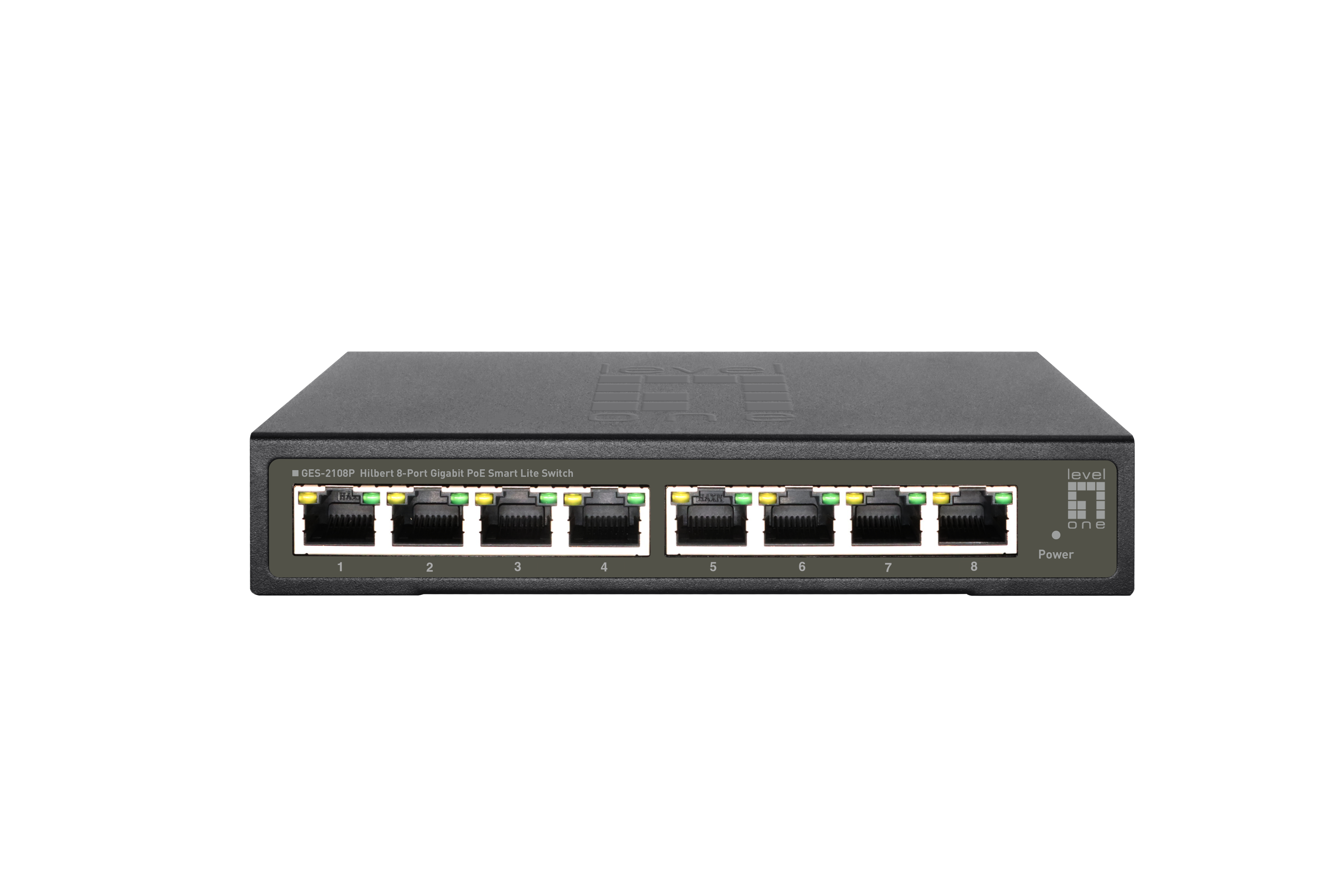 LevelOne GES-2108P commutateur rseau Gr L2 Gigabit Ethernet (10/100/1000) Connexion Ethernet, supportant lalimentation via ce port (PoE) Noir