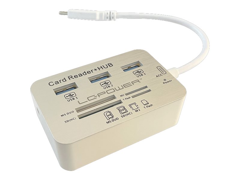 LC-Power LC-HUB-C-CR - Hub - 3 x SuperSpeed USB 3.0