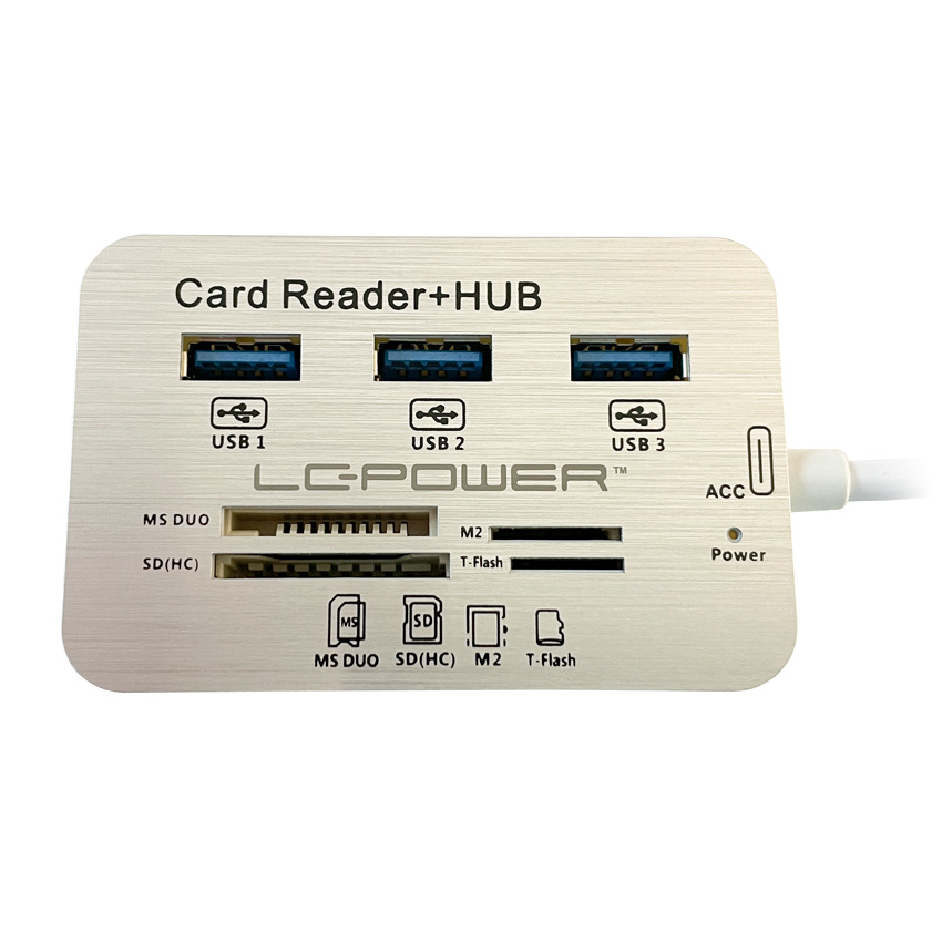 LC-Power LC-HUB-C-CR - Hub - 3 x SuperSpeed USB 3.0