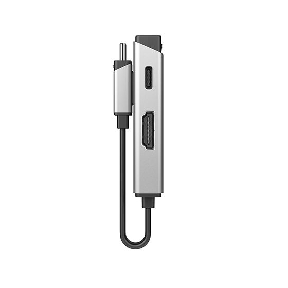 Alogic MagForce DUO Charge - Videoadapter - 24 pin USB-C mnnlich zu HDMI, USB-C (nur Spannung)