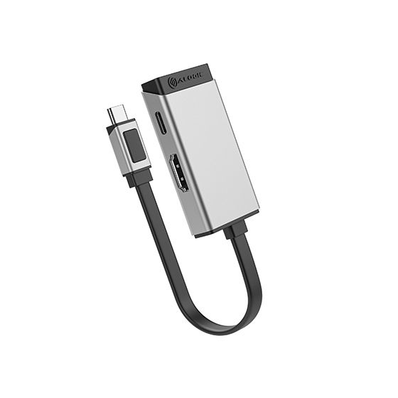 Alogic MagForce DUO Charge - Videoadapter - 24 pin USB-C mnnlich zu HDMI, USB-C (nur Spannung)