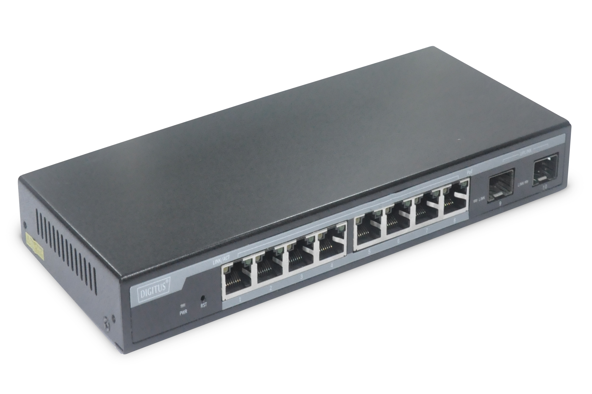 Digitus Switch gr Gigabit PoE L2  8 ports + 2 SFP