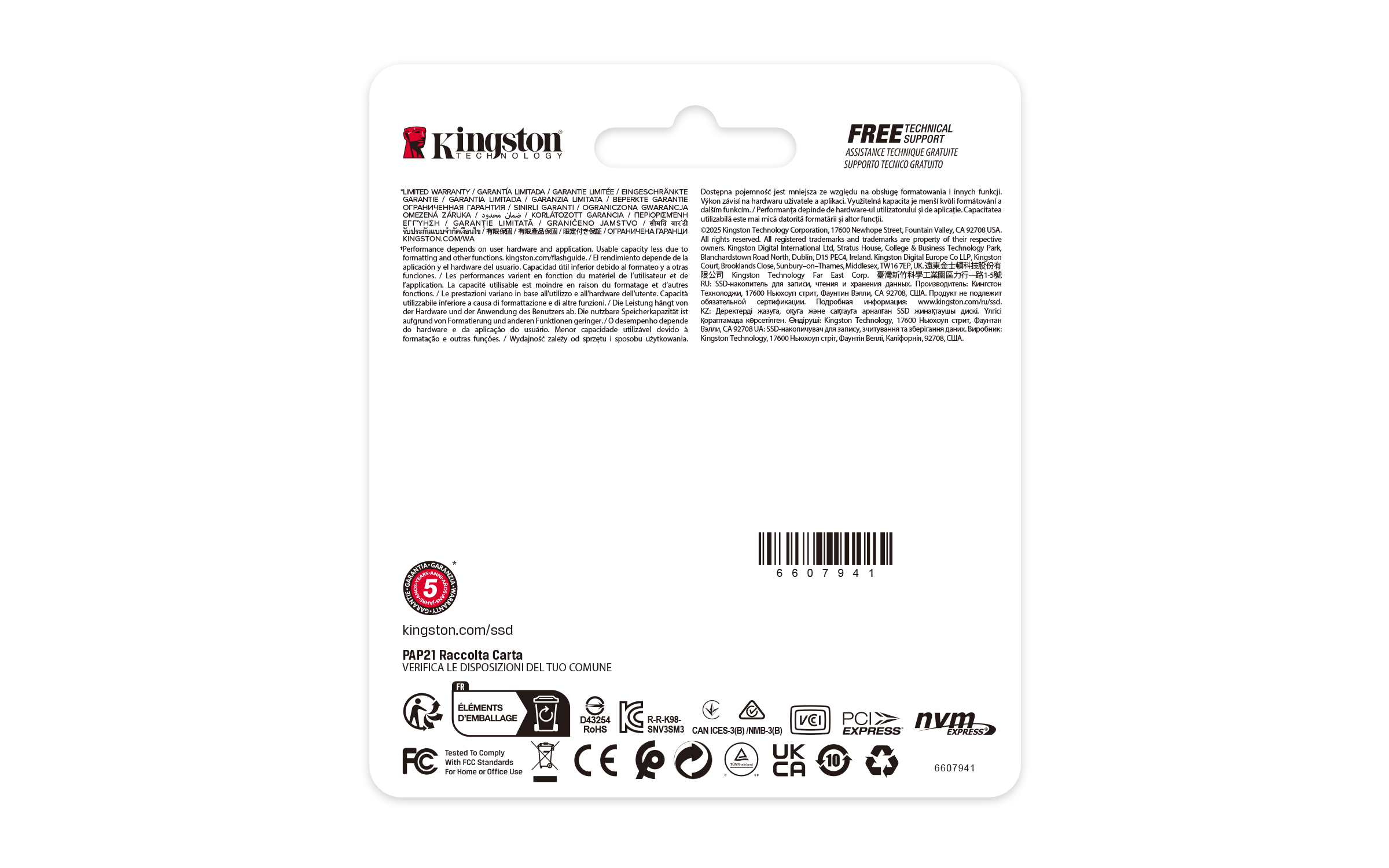 Kingston 1000GB NV3 M.2 2230 PCIe 4.0