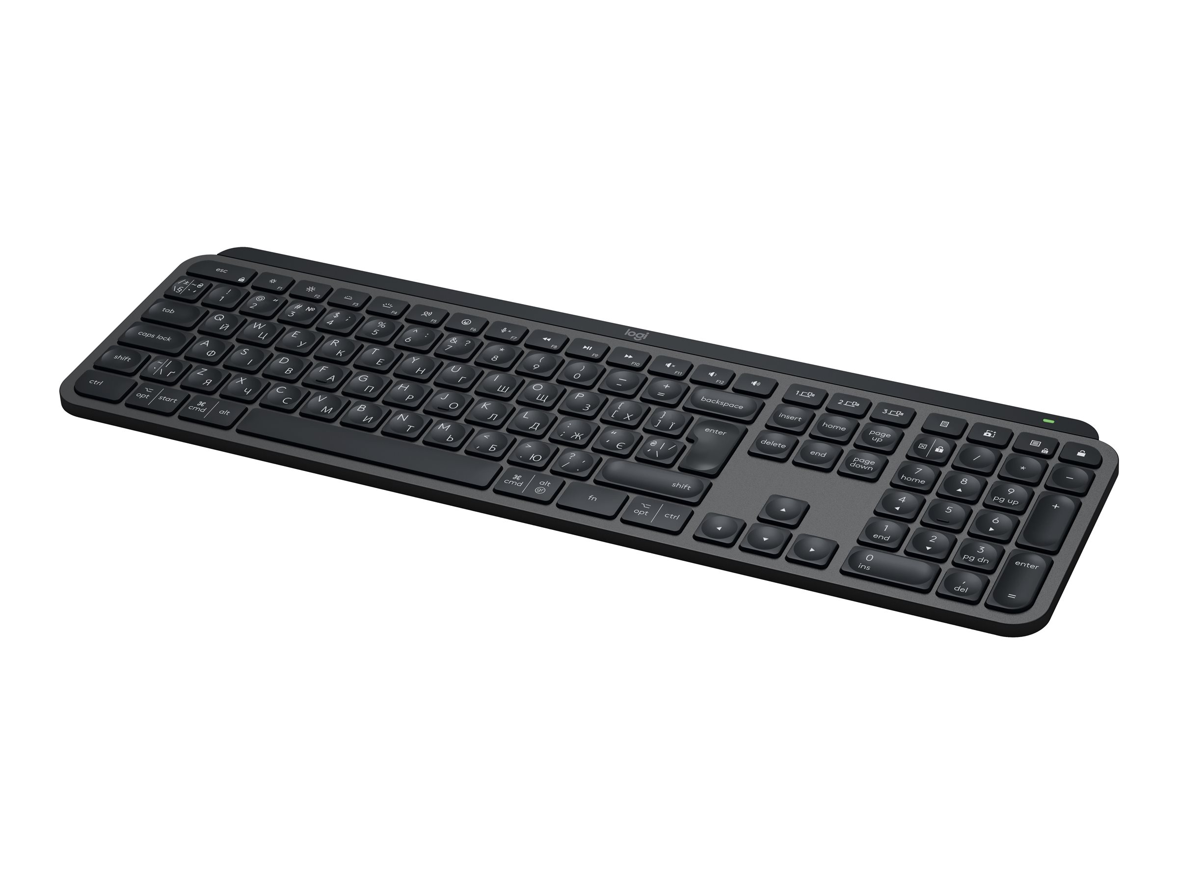Logitech MX Keys S - Tastatur - hinterleuchtet - kabellos - Bluetooth LE - QWERTY - Nordisch (Dnisch/Finnisch/Norwegisch/Schwedisch)