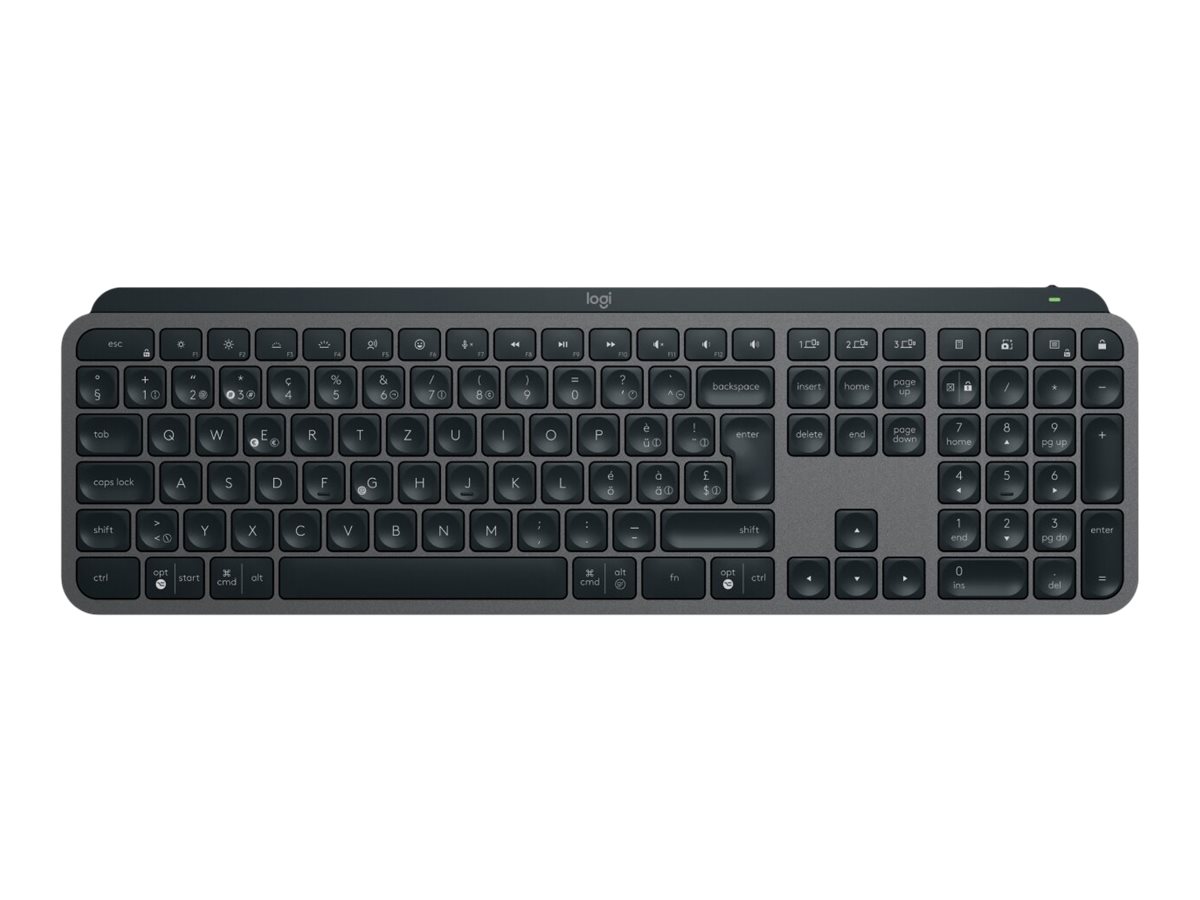 Logitech MX Keys S - Tastatur - hinterleuchtet - kabellos - Bluetooth LE - QWERTY - Nordisch (Dnisch/Finnisch/Norwegisch/Schwedisch)