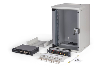 DIGITUS Netzwerk-Set SOHO Pro, 254 mm (10) - 9HE, 315 x 300 mm (B x T)