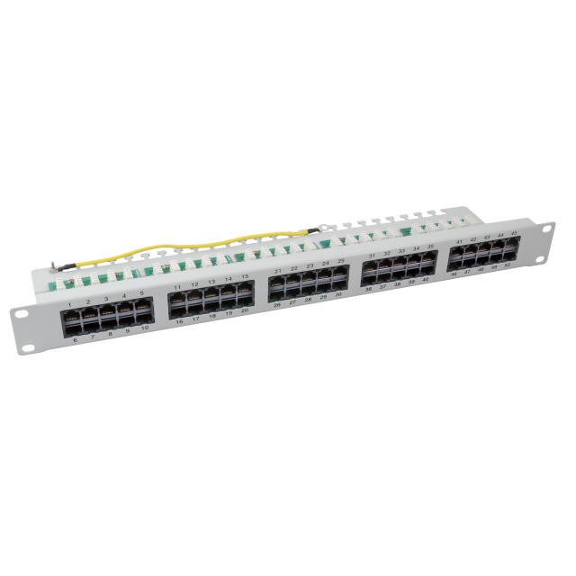 EFB Elektronik EFB-Elektronik - Patch Panel - Rack montierbar - RJ-45 X 50 - Grau, RAL 7035 - 1U - 48.3 cm (19)