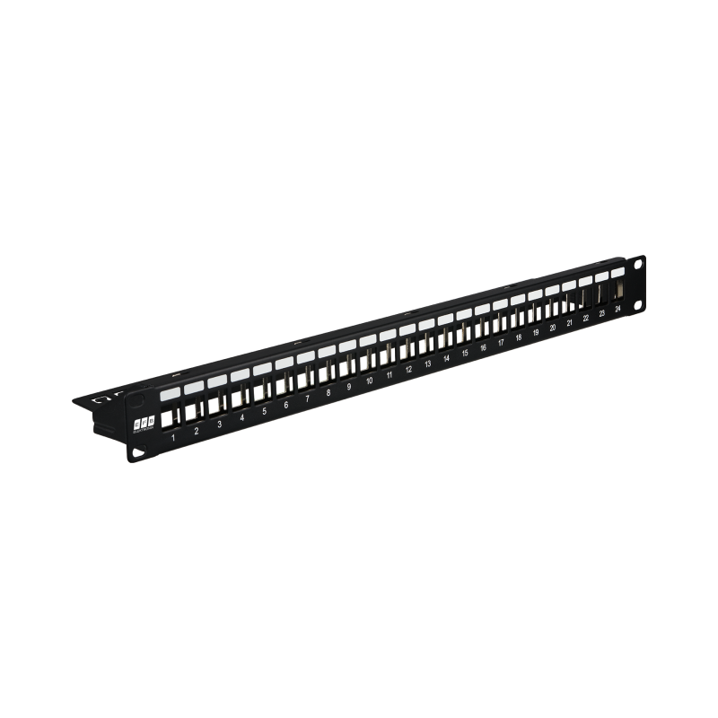 EFB Elektronik Verteilerfeld 19 1HE 24-Port schwarz RAL9005