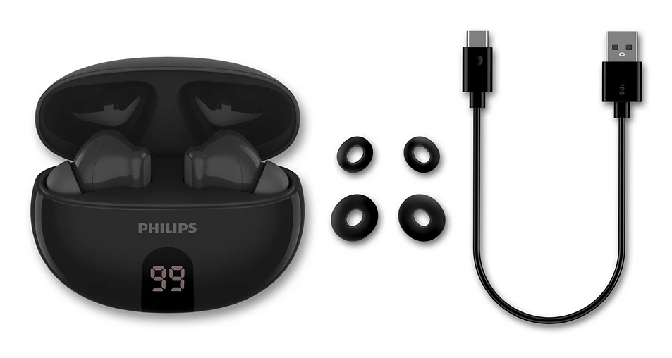 Philips TAT2520BK - True Wireless-Kopfh�rer mit Mikrofon